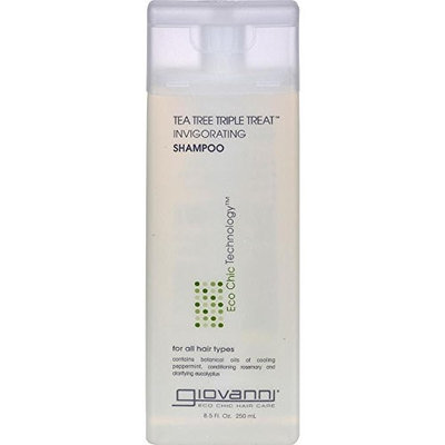 2 Packs of Giovanni Hair Care Products Tea Tree Triple Treat Shampoo