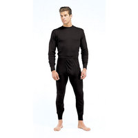Black Polypropylene Thermal Long Underwear Pants/Bottom
