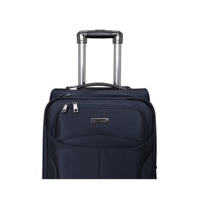 Zonebit 3 Piece Luggage Suitcase Set STIG16-001-Navy Lightweight Soft Shell with 4 Rolling 360 Spinner Wheels Waterproof Suitcase for Women and Men Family, Navy (20', 24', 28')