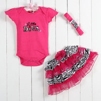 3 Piece Ruffle Set - Little Diva - 3-6 month