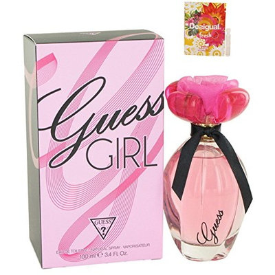 G U E S S Girl Perfume For Women Eau De Toilette Spray 3.4 oz.100 ml. + Free! Sample Perfume Desigual Fresh 0.05 oz Vial