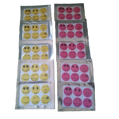 10 Pack / 60 Kids stickers High Quality Mosquito Repellent Smiley Patch Stickers for home, camping, outdoors. Non-Toxic Deet-Free Patches for Child or Adult
