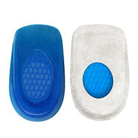 Heel Cups by Envelop (Pair) - Gel Heel Cushions for Heel Spur and Bone Spur Support - Plantar Fasciitis Gel Shoe Inserts Provide Foot Pain Relief - Silicone Shock Absorbing Protector Pad