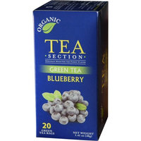 Tea Section Blueberry Organic Green Tea 20 Bags - Case of 6