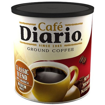 Cafe Diario Classic Blend Medium Roast Ground Coffee, 34.5 oz