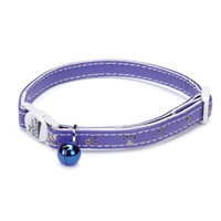 Petedge Savvy Tabby Sparkle Paw Cat Collar Violet
