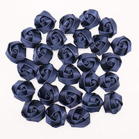 MAISHO 50pcs Handmade stereo Fabric Rose Flowers for DIY Headbands Clips, Wedding Decor Hair Bow Appliques Craft Sewing Accessories