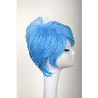 Yuehong Blue Short Wavy Fashion Hair For Adult Anime Cosplay Costume Hair Party Wig Hot Sale