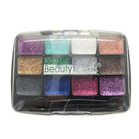 BEAUTY TREATS 12 Colors Glitter Palette - Electric