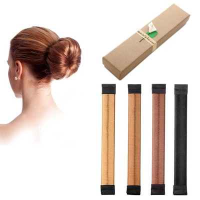 Hair Bun Maker Donut Clip Shaper , Magic Former Foam French Twist Hairstyle DIY Doughnuts Tool For Women Girls ,4 Pack