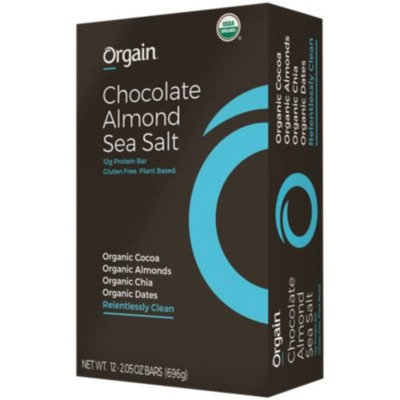 ORGAIN - CHOCOLATE ALMOND SEA SALT (12 Bars) by Orgain at the Vitamin Shoppe