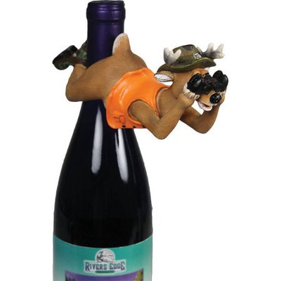 River's Edge Deer Wine Bottle Hanger