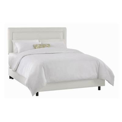 51 in. Bed w Foam Padding in White (Twin)