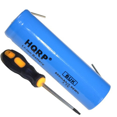 HQRP Battery for Philips Norelco RQ1050 RQ1095 RQ1150 RQ1160 RQ1275 RQ1280 RQ1290 1060X 1090X 1150X 1180X 1160X 1160XCC 8138XL 8140XL 8150XL 8151XL Razor / Shaver plus Screwdriver and Coaster