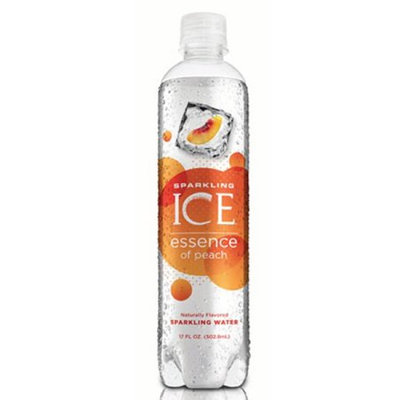 Talkingrain Beverage Co. Sparkling Ice Essence Naturally Flavored Sparkling Water, Peach, 17 Fl Oz, 12 Count