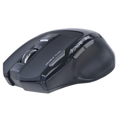 Heritagetravelware 2.4GHz Wireless USB 6 Button Optical Gaming Scroll Mouse 2000 dpi - Black