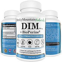 DIM Supplement 200mg Plus BioPerine (2 Month Supply) Menopause Relief, Estrogen Balance, PCOS & Cystic Hormonal Acne Treatment, Body Building. Aromatase Inhibitor. Vegan, Free of GMOs, Soy, Dairy