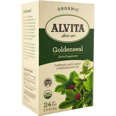 Alvita Organic Goldenseal Herbal Supplement Tea, 24 count, 0.65 oz