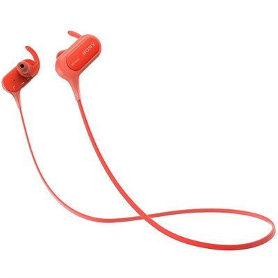 Sony MDR-XB50BS Extra Bass Bluetooth NFC Splash Resistant Wireless Sports In-Ear Headphones with Built-In Mic, Remote & Volume Control