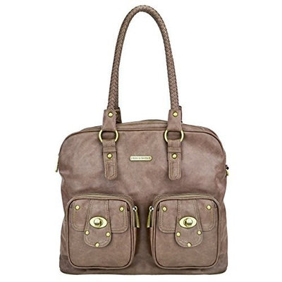 timi & leslie Rachel 7-Piece Diaper Bag Set, Taupe