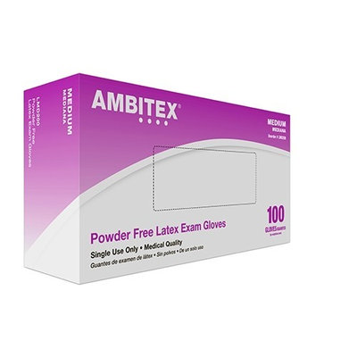 Tradex Ambitex® Small Latex Powder Free Exam Gloves Cream, Textured, 5 Mil | 1000/Case | PJP Marketplace