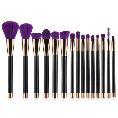 UNIMEIX 15pcs Makeup Brush Set Synthetic Kabuki Comestics Foundation Blending Blush Eyeliner Face Powder Brush Comestic Tool