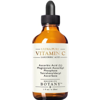 Vitamin C Serum for Face - L Ascorbic Acid - Brooklyn Botany - Professional and Advanced Skincare - 5X Powerful Anti Aging Serum, Fight Age Spots, Acne, Dark Circles, Fine Lines and Wrinkles, 1 oz
