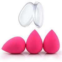 Fairyland Beauty Makeup Blender,2 x Silicone Makeup Blender+3 x Latex Free Makeup Sponge Blender for Foundation,Powder,Concealer or Liquid Application,Reusable Storage Box and Makeup Sponge Holder