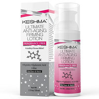 Keshima Face Neck Firming Cream - Fragrance Free - Tightens Loose and Sagging Skin - Smooths Wrink