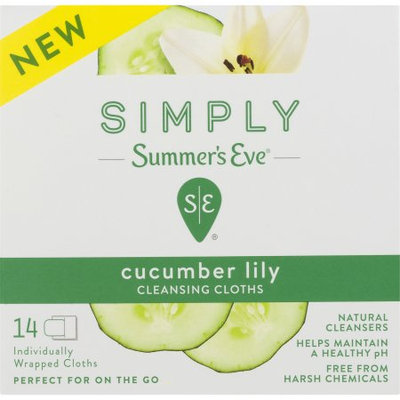 Medtech Simply Summer's Eve ® Cucumber Lily Cleansing Cloths - 14 CT