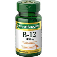 4 Pack - Nature's Bounty Vitamin B-12 1000 mcg, 100 Tablets Each