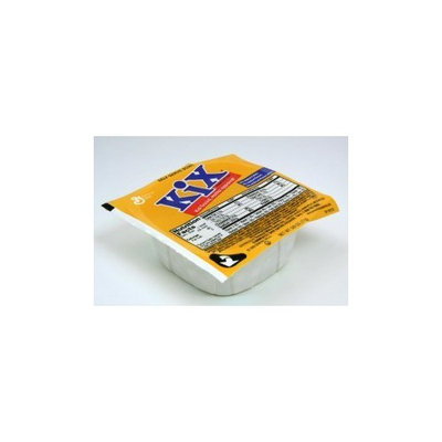 General Mills Kix Cereal Crispy Corn Puffs, Bowl Pak, 0.63 Ounce - 96 per case.
