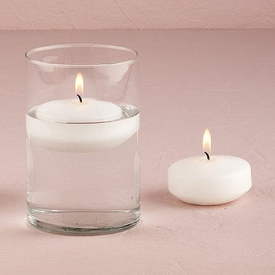 Weddingstar 4021-08 Regular Size Round Candles- White