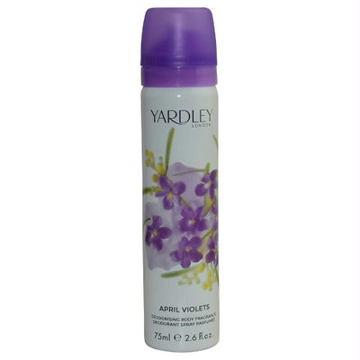 April Violets by Yardley London for Women - 2.6 oz Deodorant Body Spray