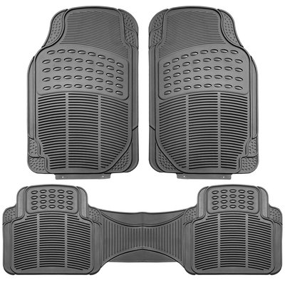 Gray Black Car Seat Covers for Auto w/Steering Cover/Belt Pads/Floor Mat