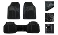 Beige Black Car Seat Covers for Auto w/Steering Cover/Belt Pads/Floor Mats