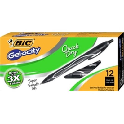 Bic RGLCGAP81 Gel-ocity Retractable Quick Dry Gel Pen Pack of 8
