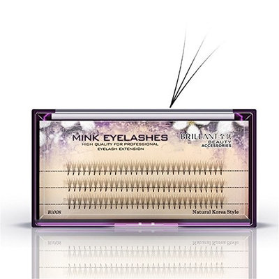 9/11/13mm 0.07Thick Grafting 3D Mink Phoenix Tail Design Individual False Eyelashes Cluster 3 Root C Curl Extension Healthy Makeup Tools