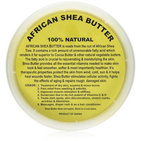 Raw Unrefined African Shea Butter - 8oz, 16oz, 32oz Containers by Sheanefit (Yellow 16oz/1pc)