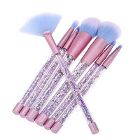 Anself 7pcs/set Makeup Brushes Mermaid Handle Foundation Power Eyebrow Make Up Sticks