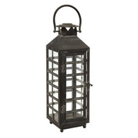 Style & Home Drake Tall Candle Lantern One Size Grey