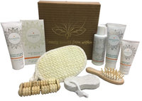 Holiday Collection Home Spa Bath and Body Natural Skin Care Gift Sets By Namaste Skin (10-Piece Box GF)