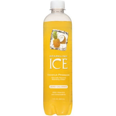 Talkingrain Beverage Co. Sparkling Ice Naturally Flavored Sparkling Water, Coconut Pineapple, 17 Fl Oz