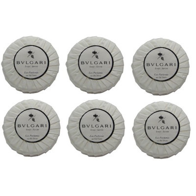 Bvlgari au the blanc lot of 1.76oz bars of Resort Soap Total of 10.56oz (Pack of 6)