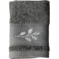 Saturday Knight, Ltd. Mainstays Silver Leaves Washcloth