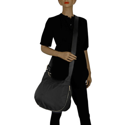 Suvelle Lightweight Hobo Travel RFID Blocking Expandable Crossbody Bag Multi Pocket Shoulder Handbag BA20