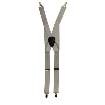 X-back Style Gold Toned Metal Clip-ends Suspenders