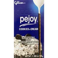 GLICO PEJOY Creamy Vanilla Filled Chocolate Biscuit Sticks 56g