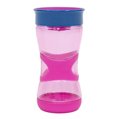 NUK Kids Magic 360 Rim Ultra Grip Cup,13 ounce, 1-pack, pink
