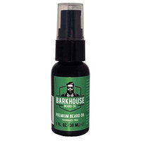Barkhouse Beard Co. Premium Beard Oil, fragrance free, blend of exotic oils including jojoba and kukui nut, 1oz bottle